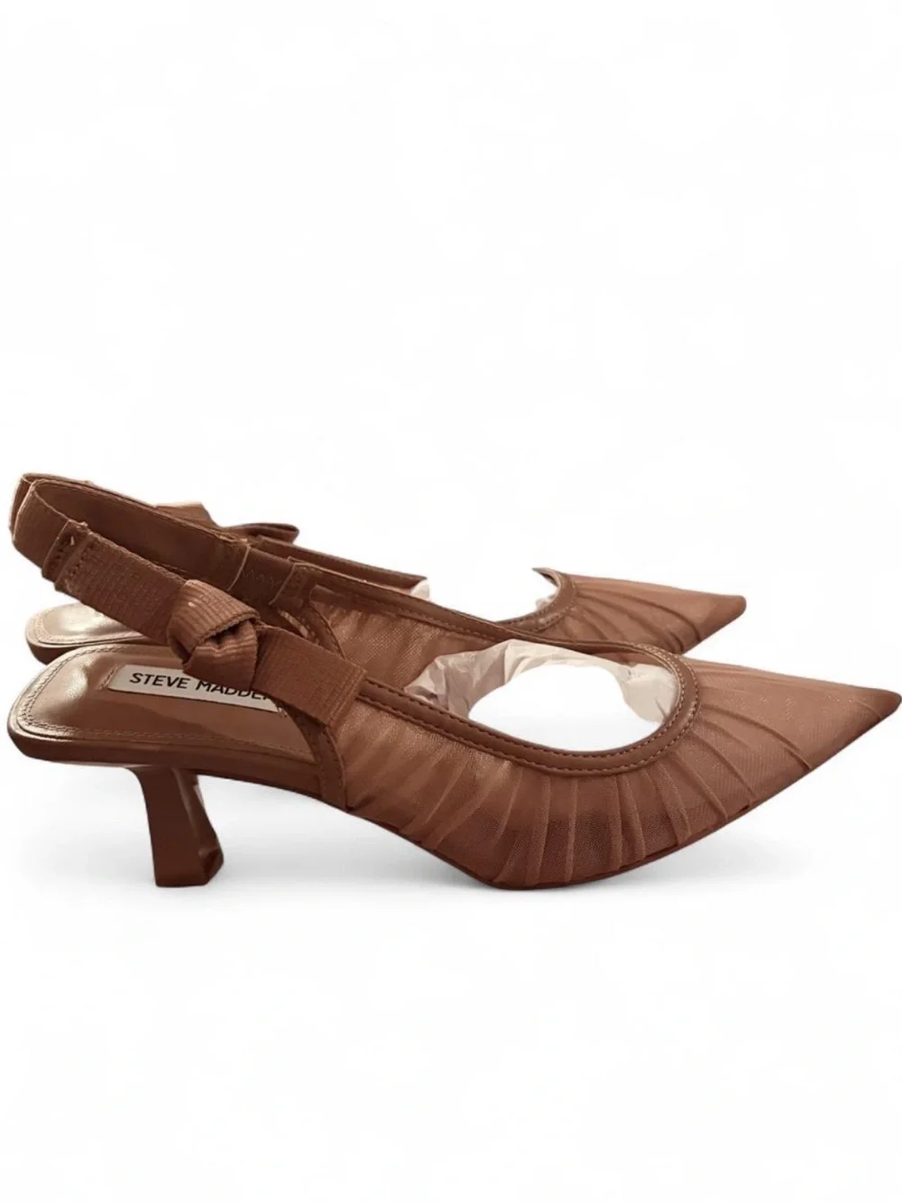 Steve Madden Versali slingback kitten heels in Mocha